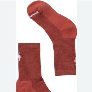 Smartwool Kid's Unisex Hike Light Cushion Crew Socks DUSTY CEDAR